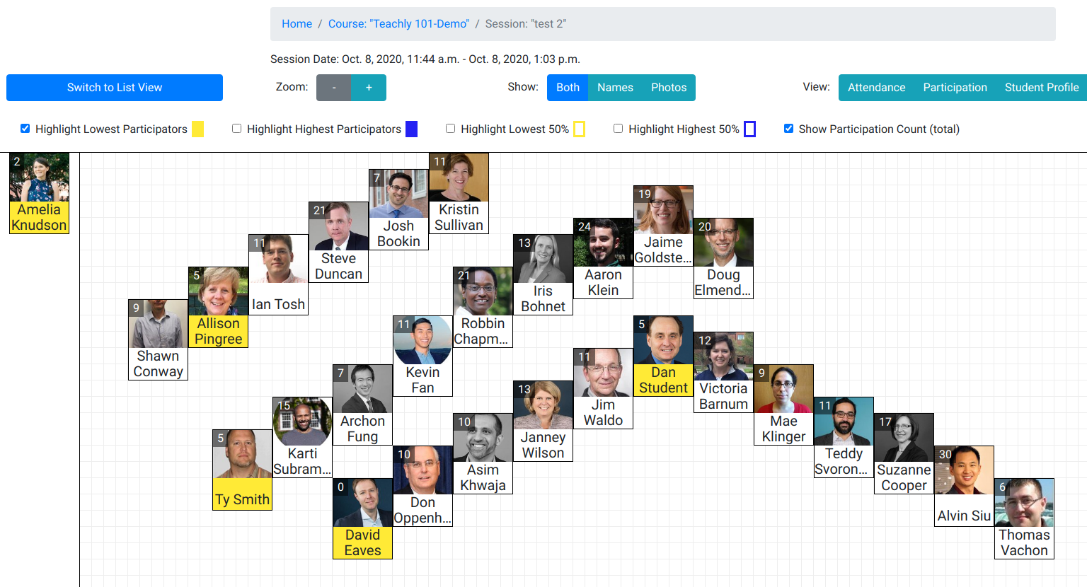 Teachly Seating Chart